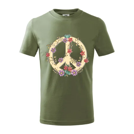 Peace symbol pískový