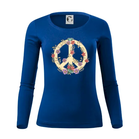 Peace symbol pískový