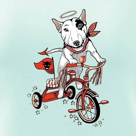 Bull terier anděl (Pecka design)