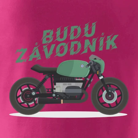 Budu závodník  zelený cafe racer