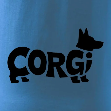 Corgi nápis v těle