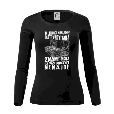 K řidiči náklaďáku buďte vždy milý