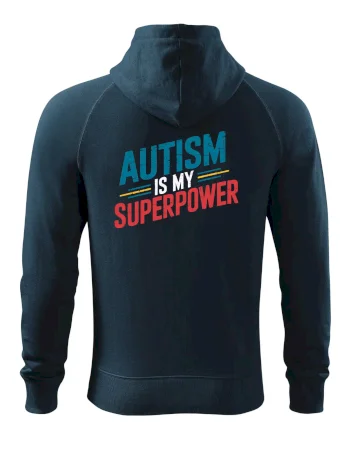 Šikmý nápis Autism is my superpower