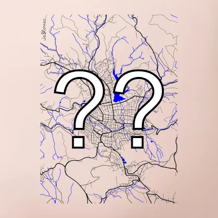 Vaše město - Mapa s vodními toky
