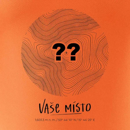 Vaše místo - vrstevnice v kruhu