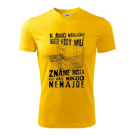 K řidiči náklaďáku buďte vždy milý