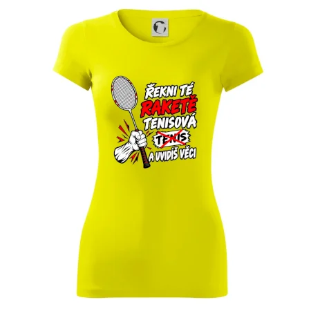 Badmintonová raketa není tenisová