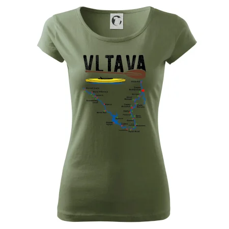 Mapa řeky Vltavy