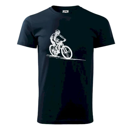 MTB kreslený cyklista