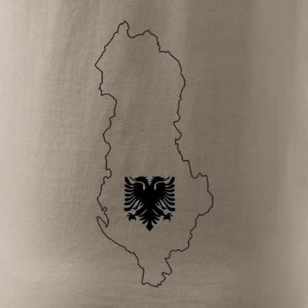 Albánie obrys mapa