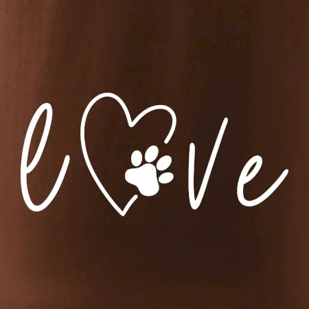 Love nápis zvíře