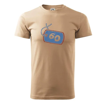 60 na krku štítek