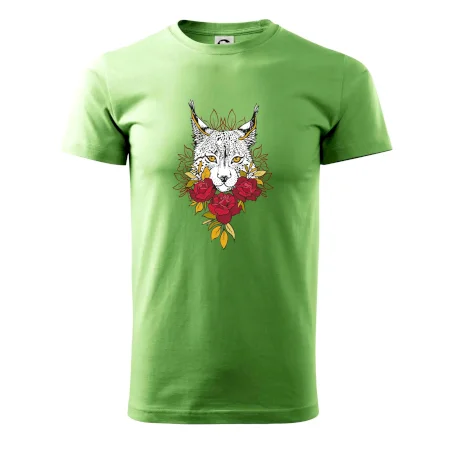 Rys s červenými růžemi  (Pecka design)