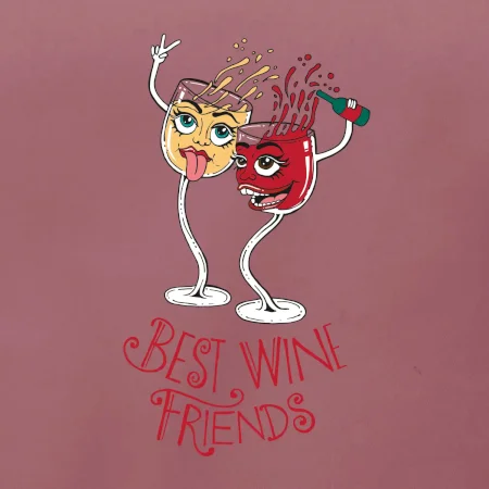 Best wine friends dancing (Pecka design)