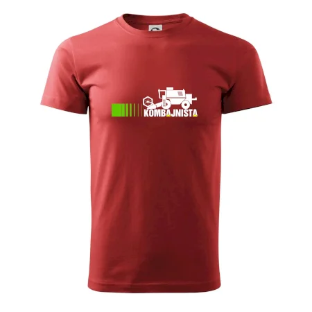Kombajnista zelená a žlutá