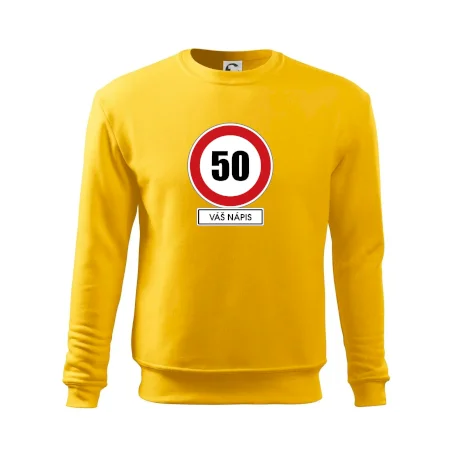 Dopravní značka - rychlost 50 - váš nápis