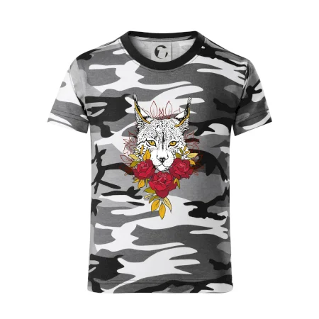 Rys s červenými růžemi  (Pecka design)