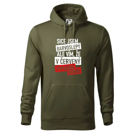 Sice jsem barvoslepý, ale vím, že v červené vypadám dobře