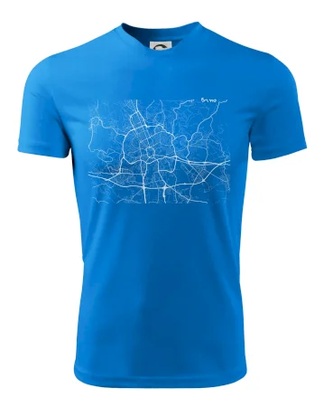 Černobílá mapa Brno