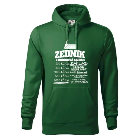 Hodinová mzda zedník