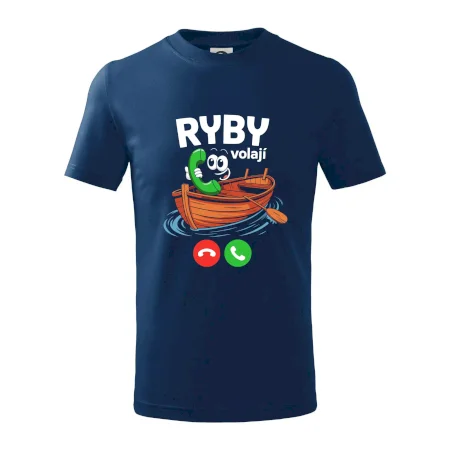 Karikatura ryby volají