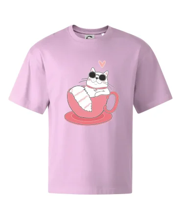 Hustá kočka v hrníčku