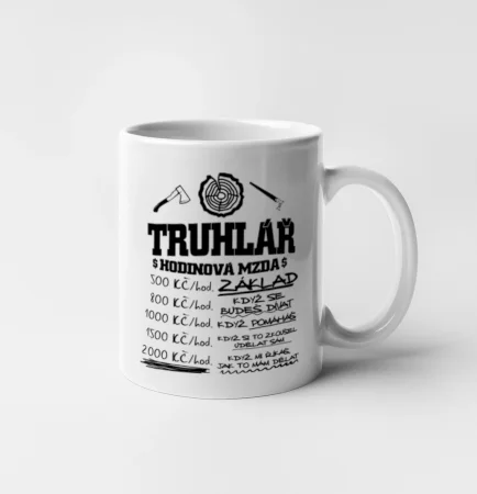 Hodinová mzda truhlář