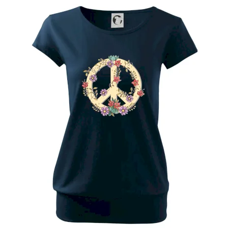 Peace symbol pískový