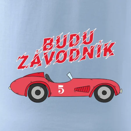 Budu závodník červené staré auto