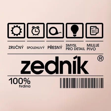 Čárový kód zedník