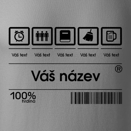 Čárový kód - Vlastní text