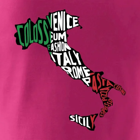Mapy - názvy měst - Italie