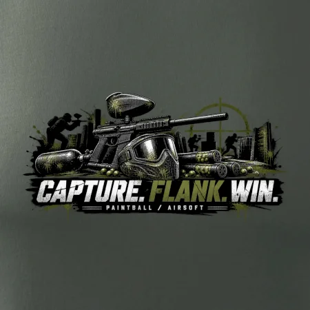 Taktika capture flank win paintball