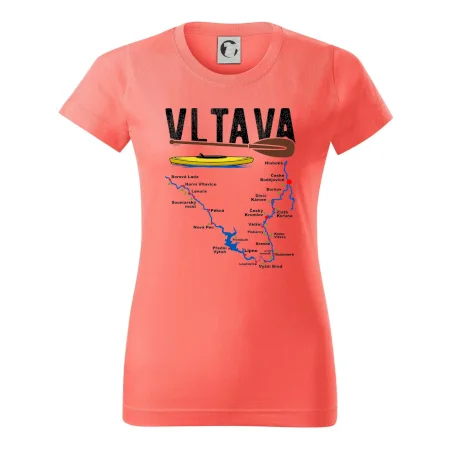 Mapa řeky Vltavy