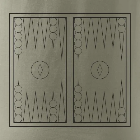 Backgammon černobílý