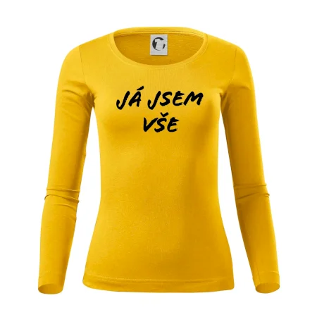 Nápis Já jsem vše!