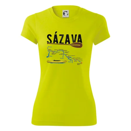 Mapa řeky Sázavy
