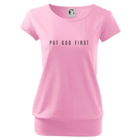 Put God first slabý nápis