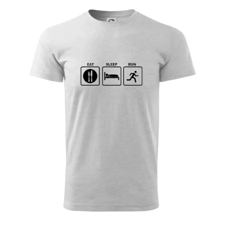 Eat sleep run čtverce