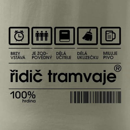 Čárový kód Řidič tramvaje