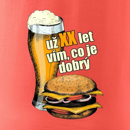 Pivo a burger vím co je dobrý