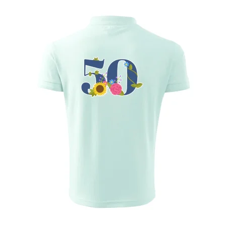 Květinové číslo kreslené - 50