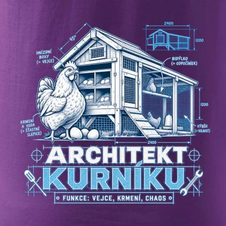 Architekt kurníku technický výkres