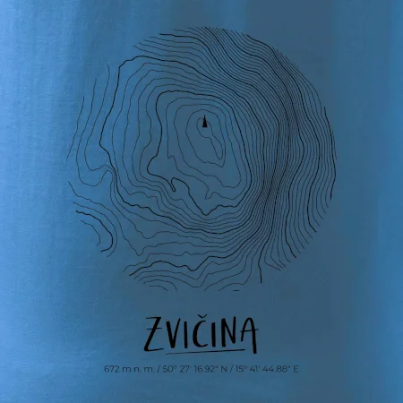 Zvičina - vrstevnice v kruhu