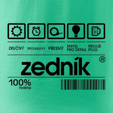 Čárový kód zedník