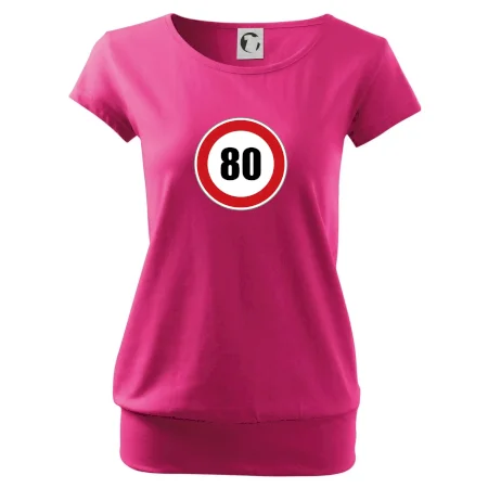 Dopravní značka - omezení rychlosti 80