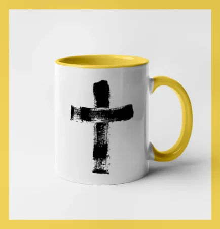 Jesus kříž štětcem