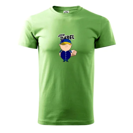 Jsem ďábel doručovatel modro žlutý