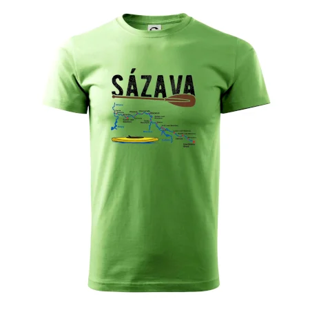 Mapa řeky Sázavy