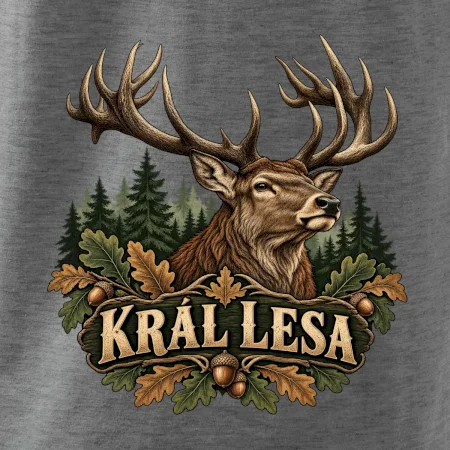 Král lesa majestátní jelen s parožím